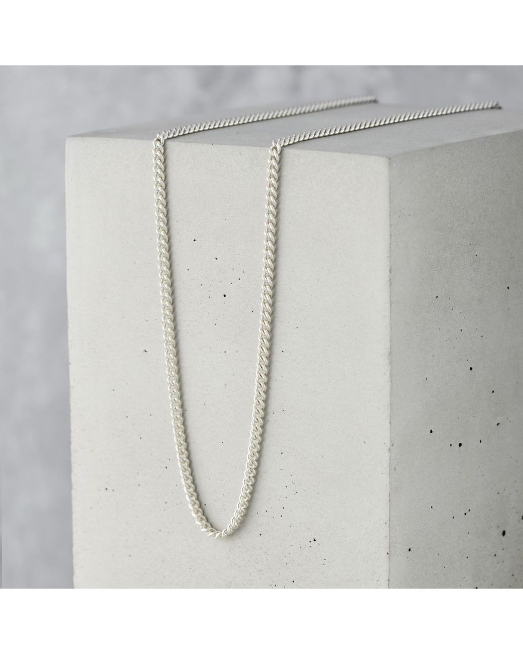 Posh Totty Designs Metallic Mens Sterling Silver Curb Chain for men