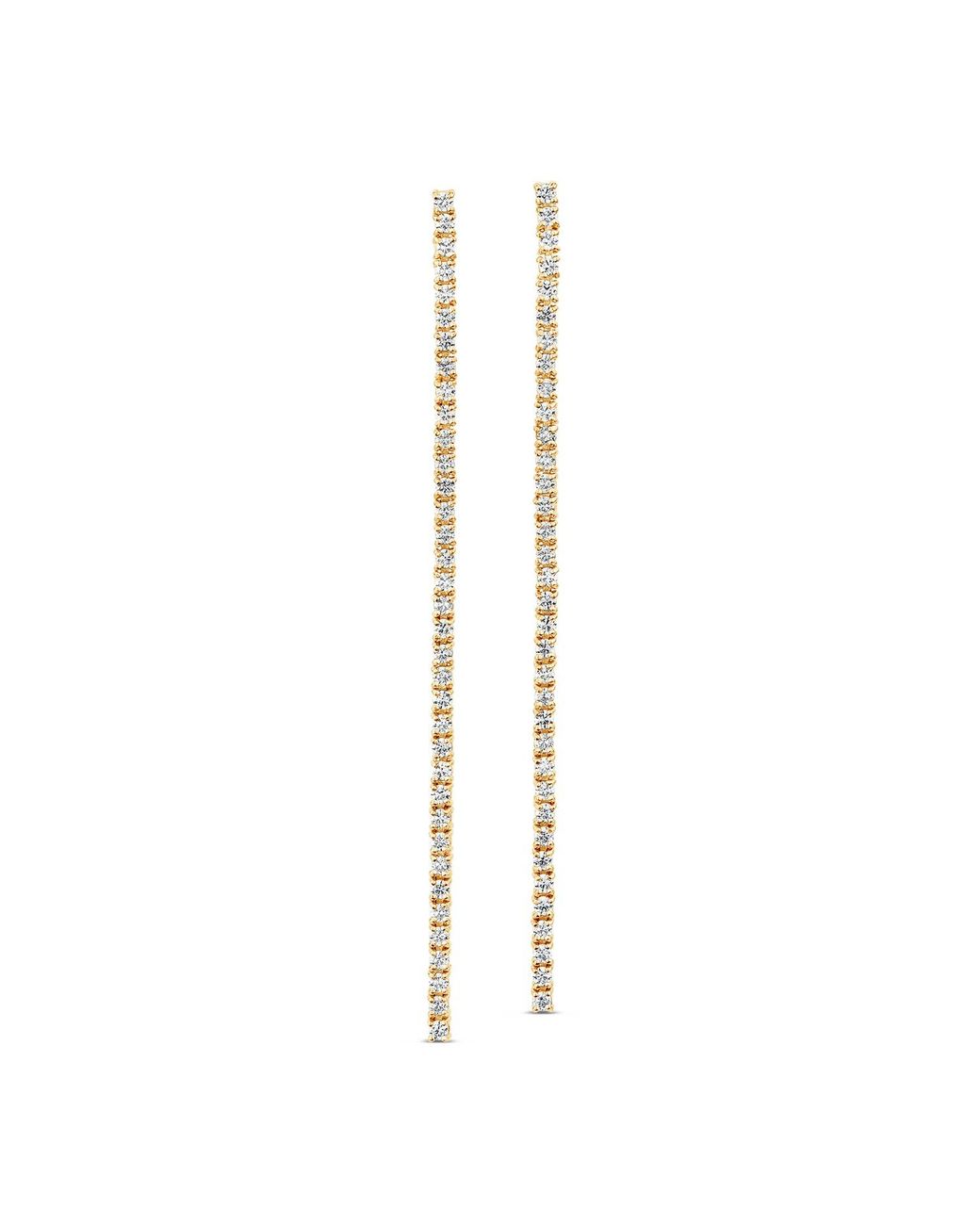 SALLY SKOUFIS Metallic Flirtation Earring With Made Diamonds