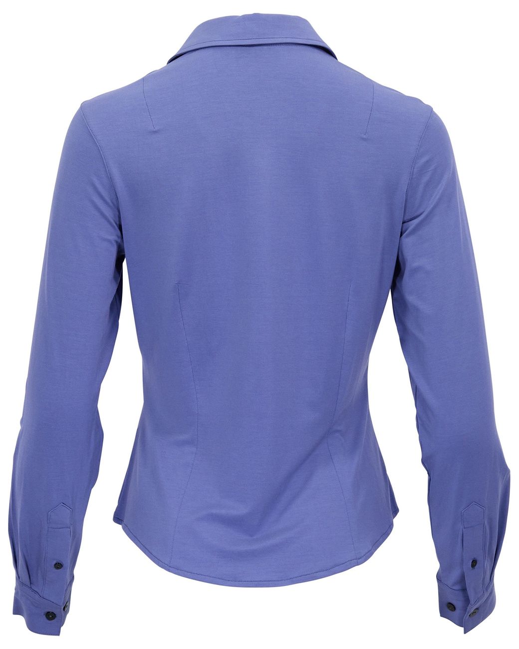 Lords of Harlech Blue Stephanie Dawn Lyocell Stretch Long-Sleeve Shirt