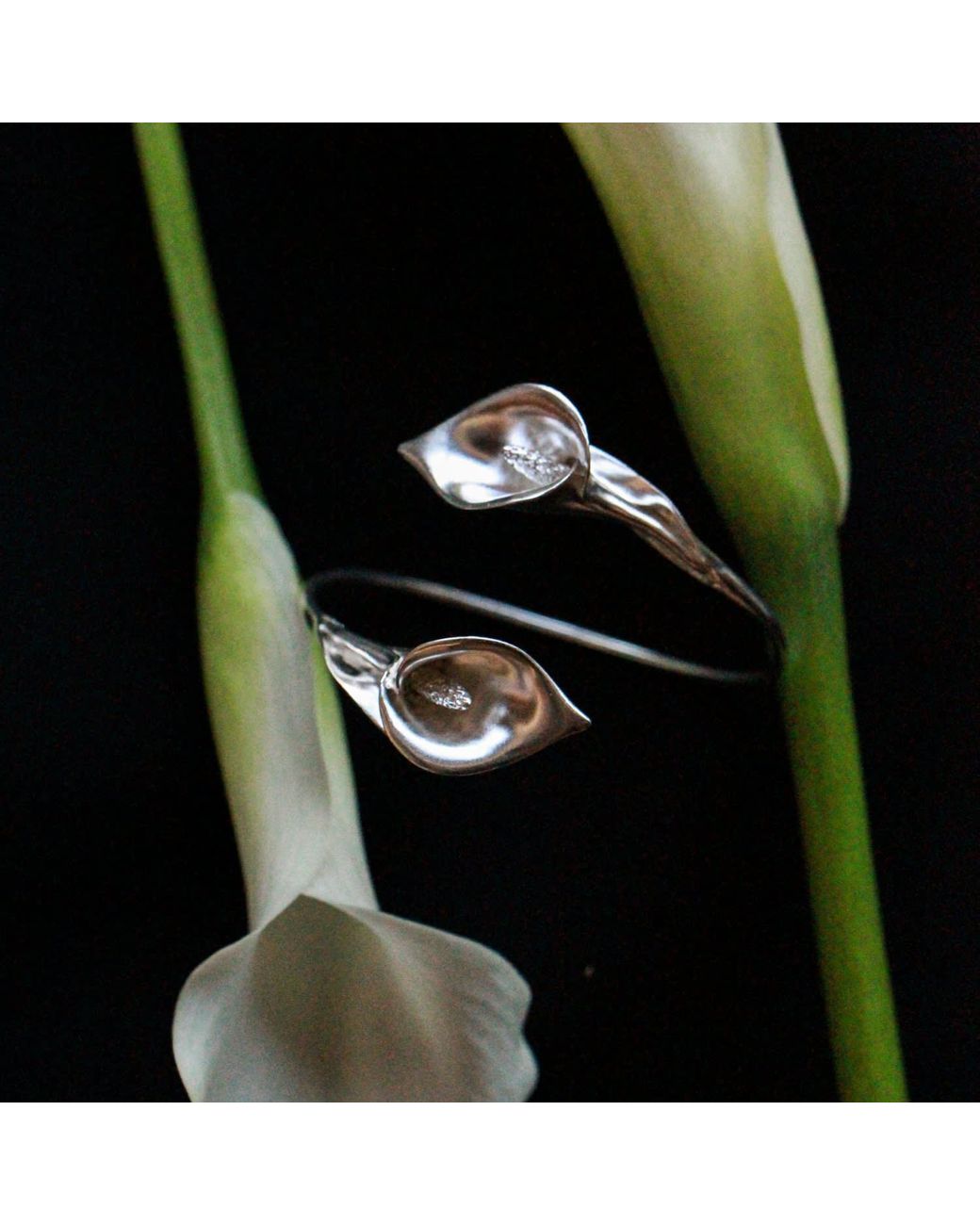 Agora Jewellery Metallic Calla Maxi Bracelet