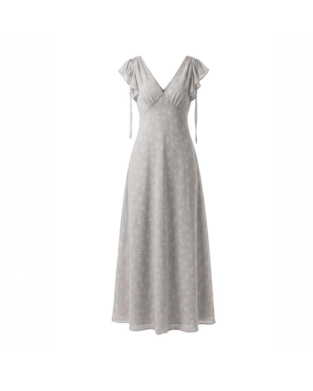 Belsize25 Gray Butterfly Midi Dress