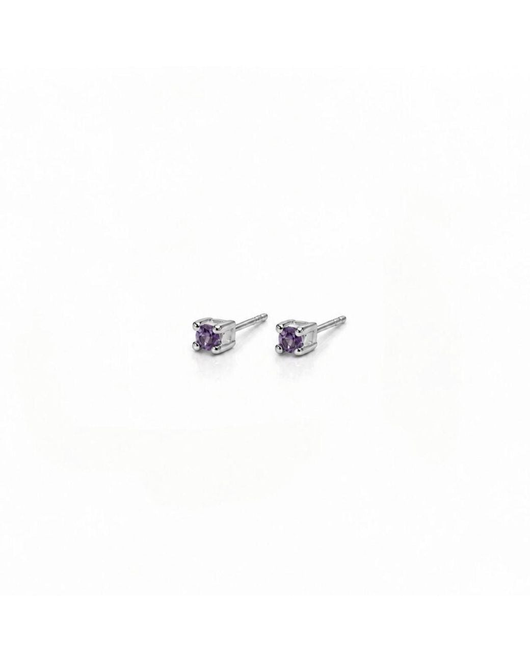 The Jewellery Store London White Amethyst Tiny Studs