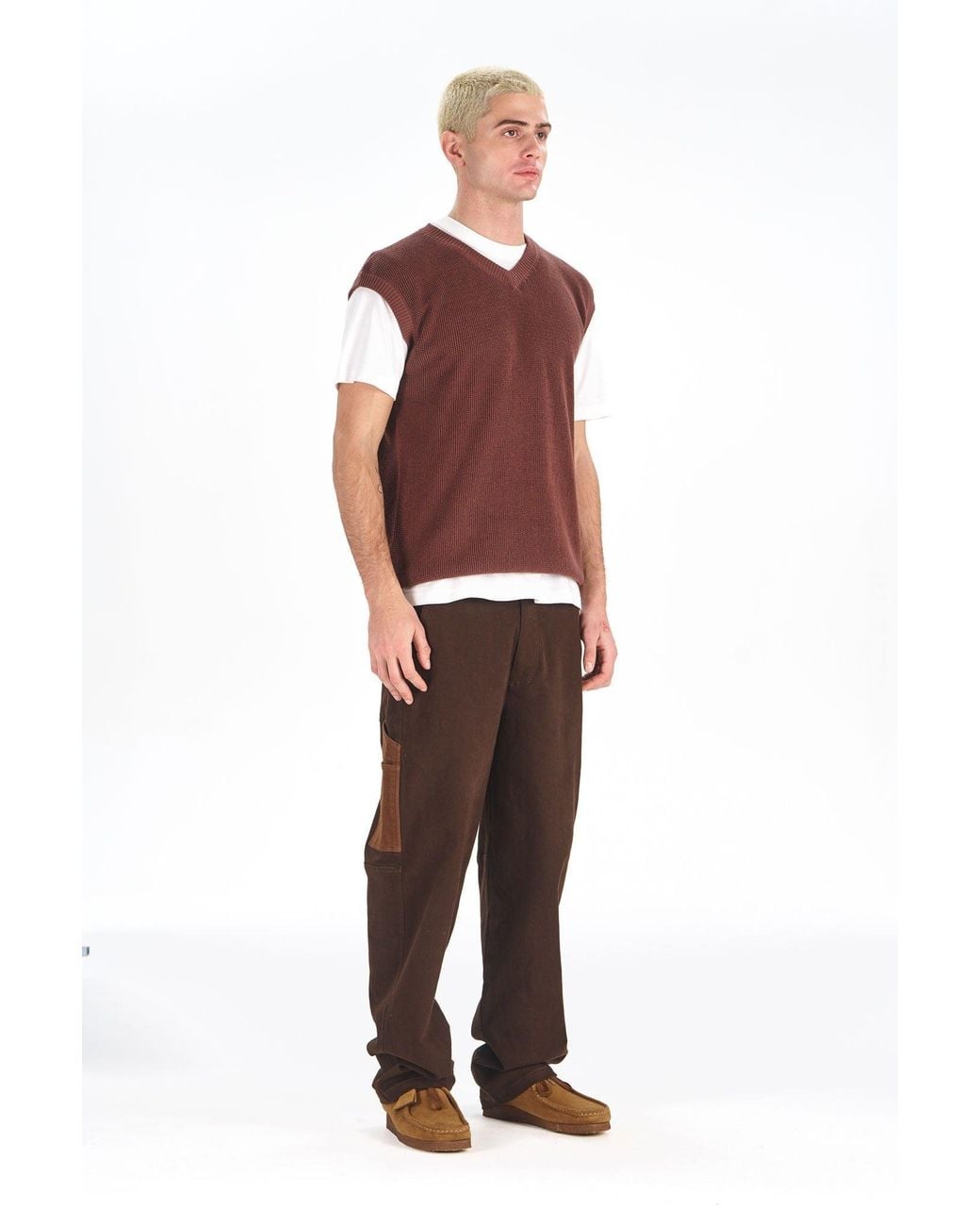 Komodo Brown Theo Organic Cotton Carpenter Trouser for men