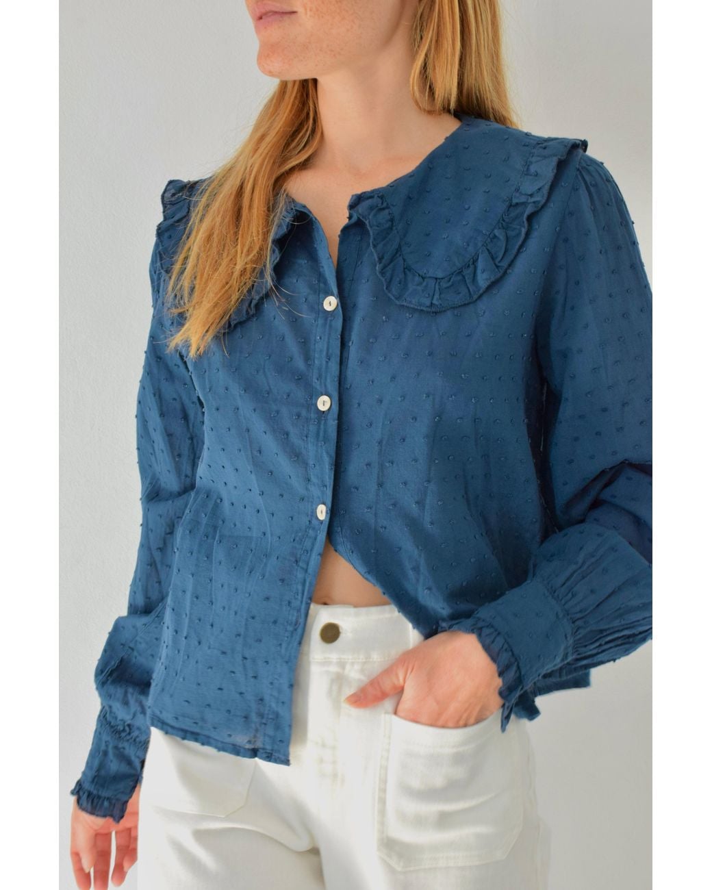 Mind Traveler Blue Diana Blouse