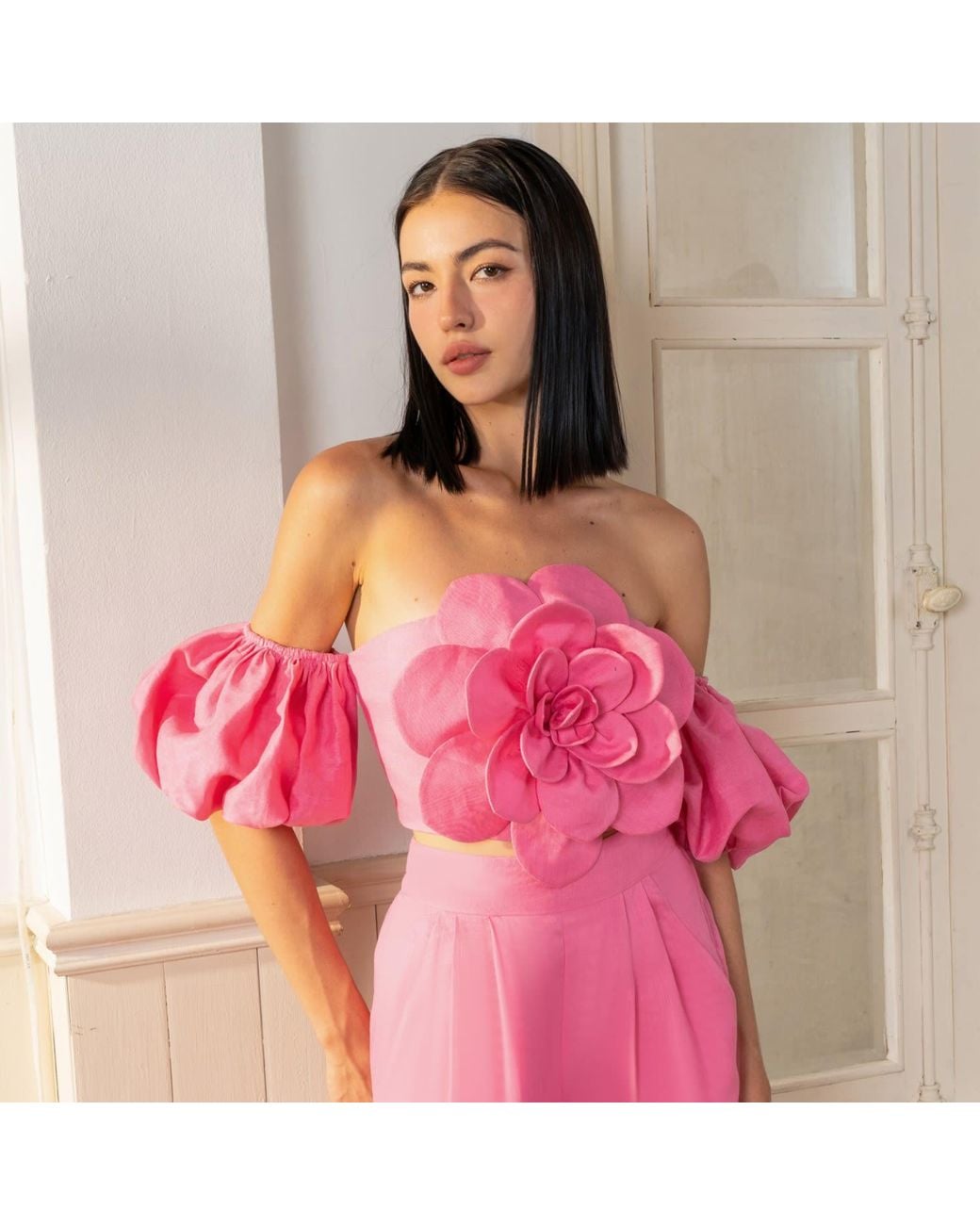 Yumi Kim Pink Keira Linen Top
