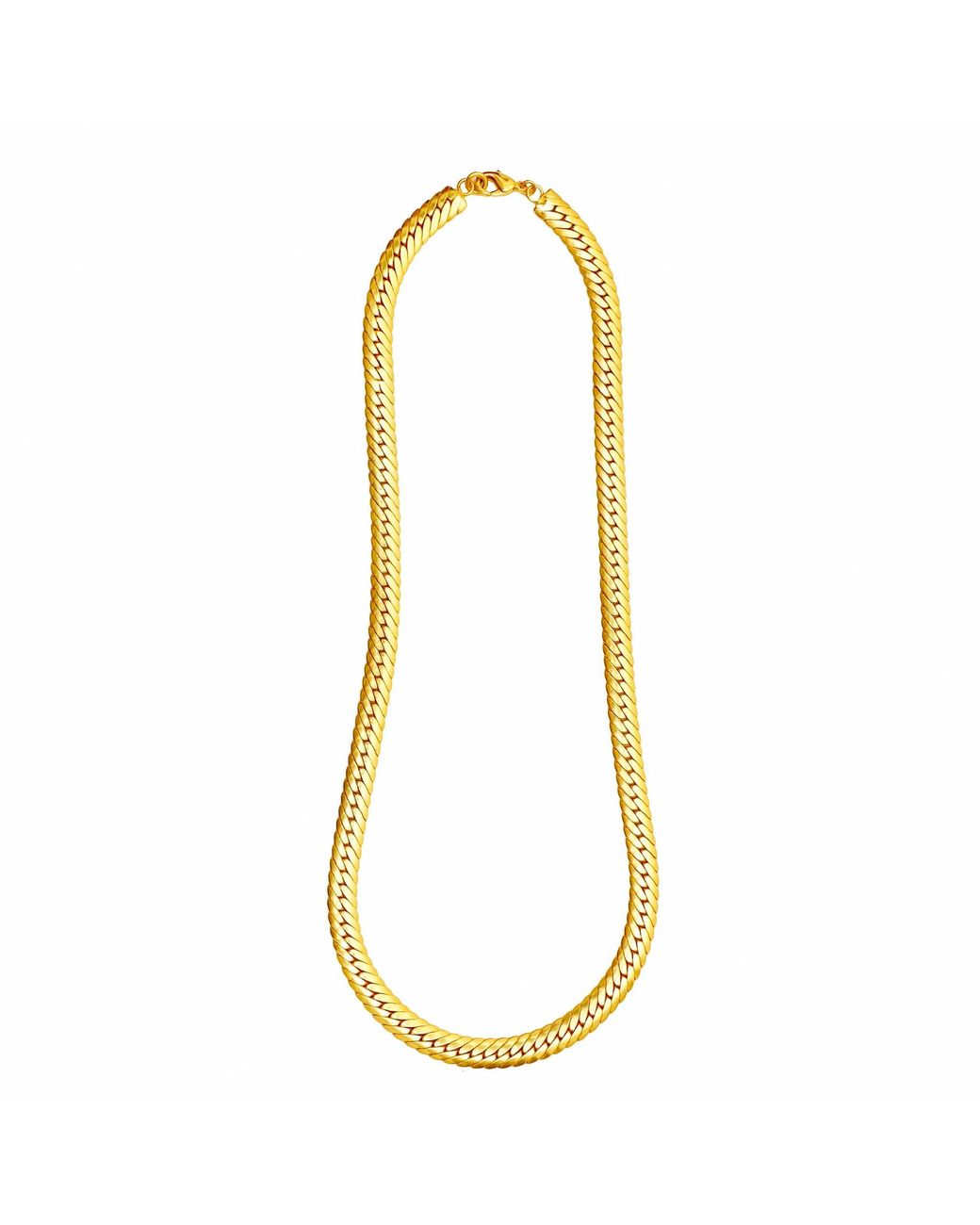 Lila Rasa Metallic Long Snake Chain 22