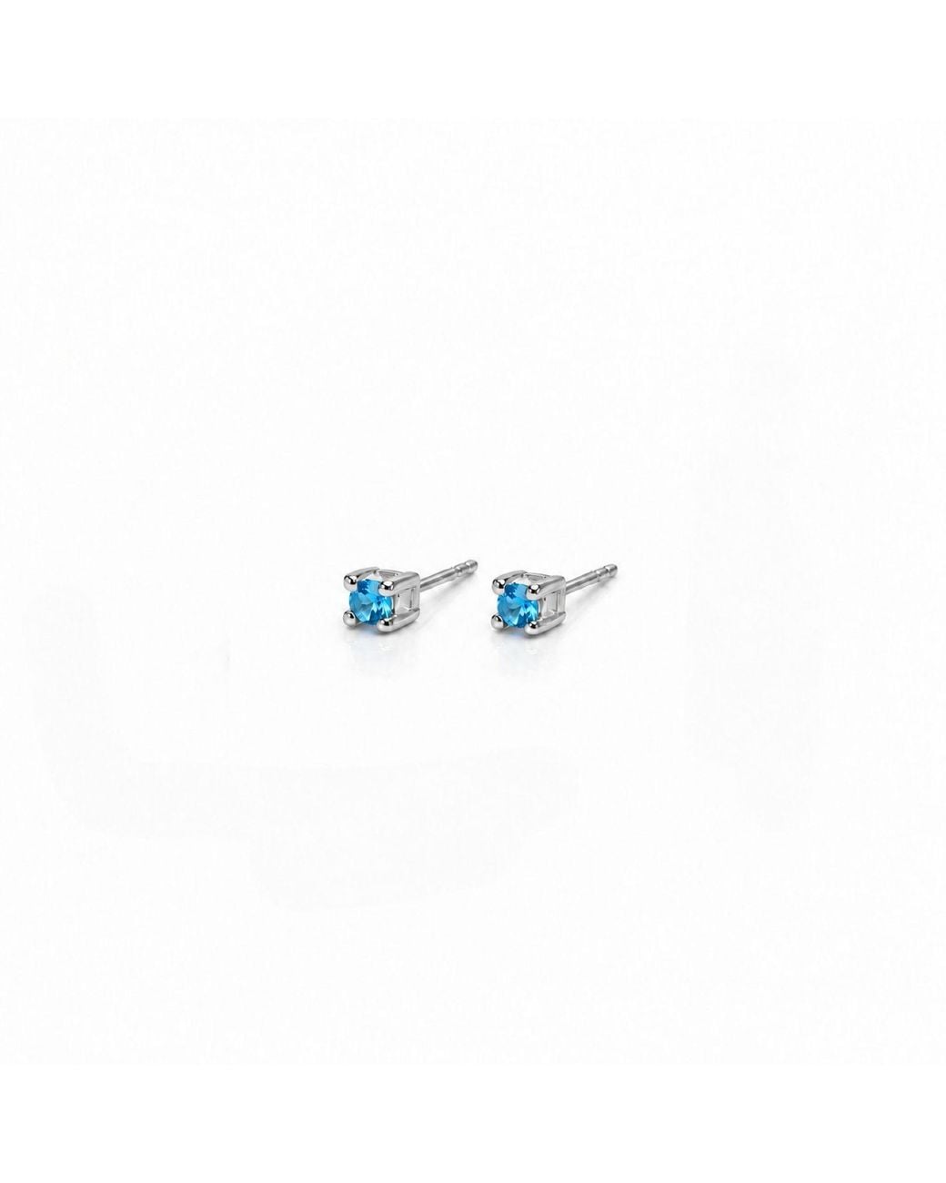 The Jewellery Store London Blue Quartz Tiny Studs