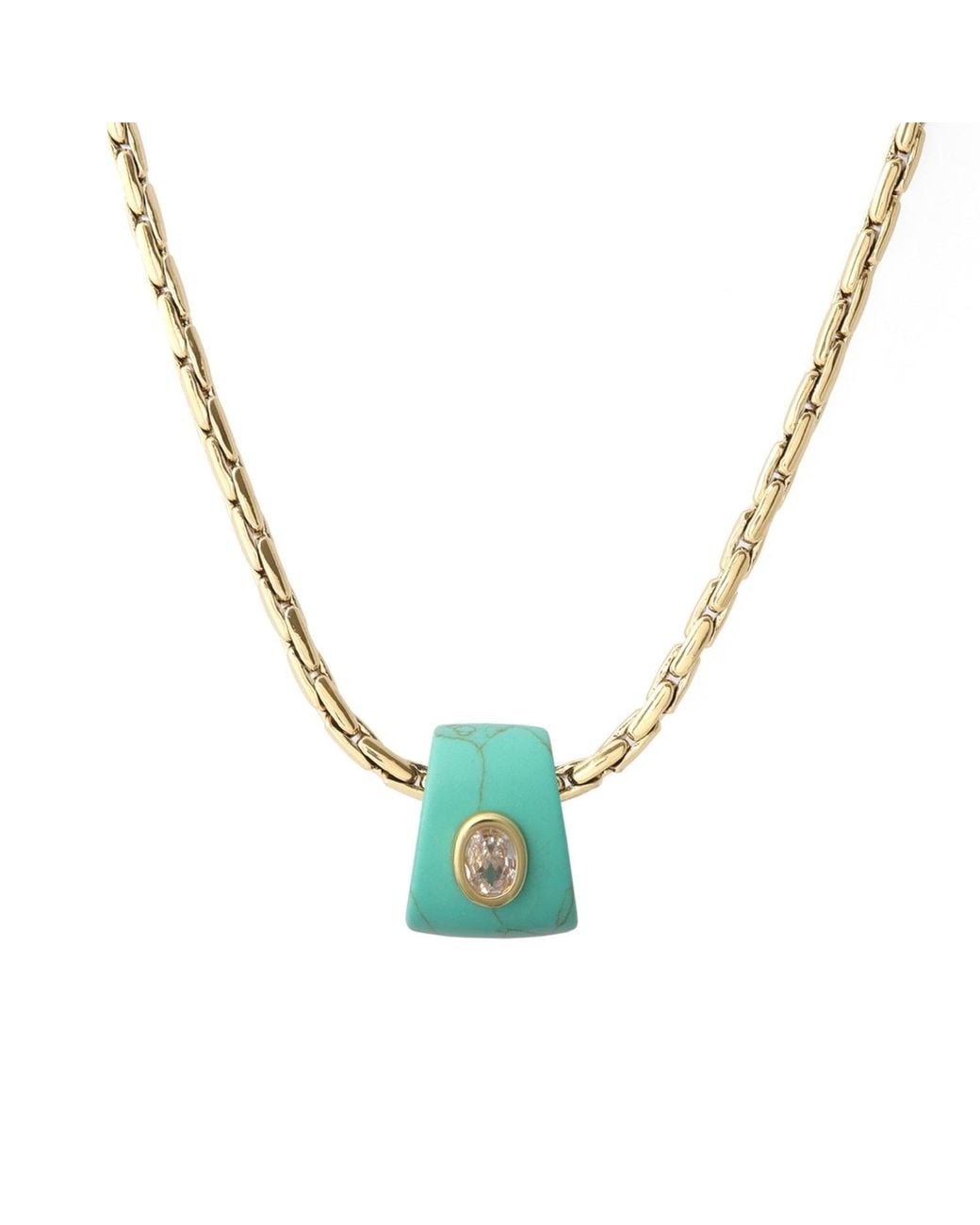 Hye Jane Jewelry Metallic Bowie Howlite Gemstone Slider Necklace