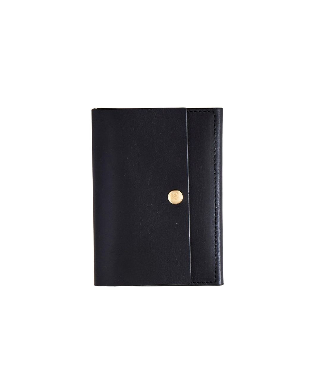 VIDA VIDA Black Luxe Leather Passport Holder for men