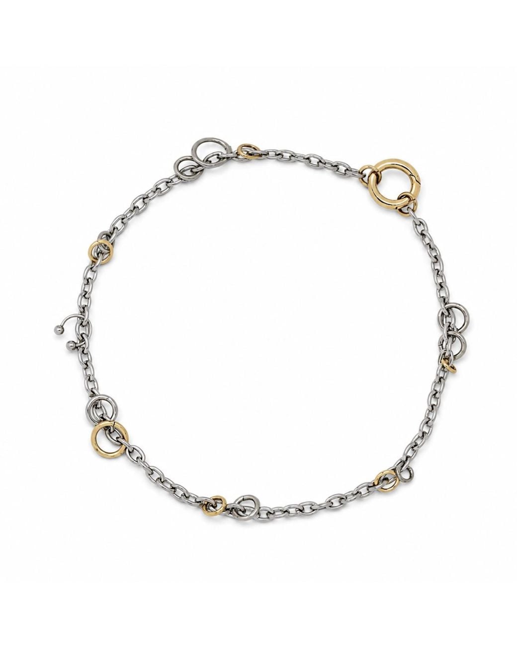Kirei Metallic Satellite Two-Tone Chain Necklace