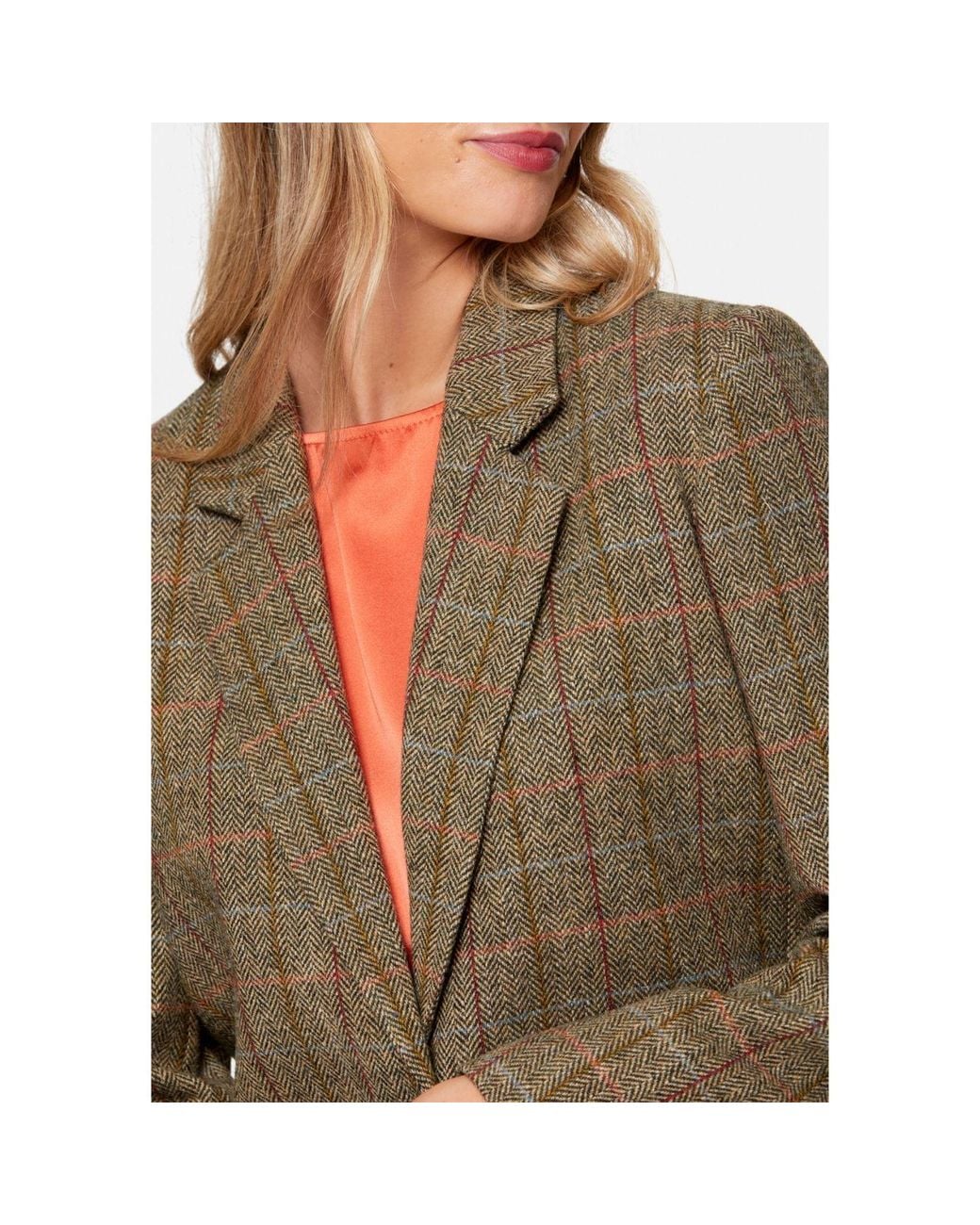 Helen Mcalinden Green Cassie Herringbone Tweed Jacket