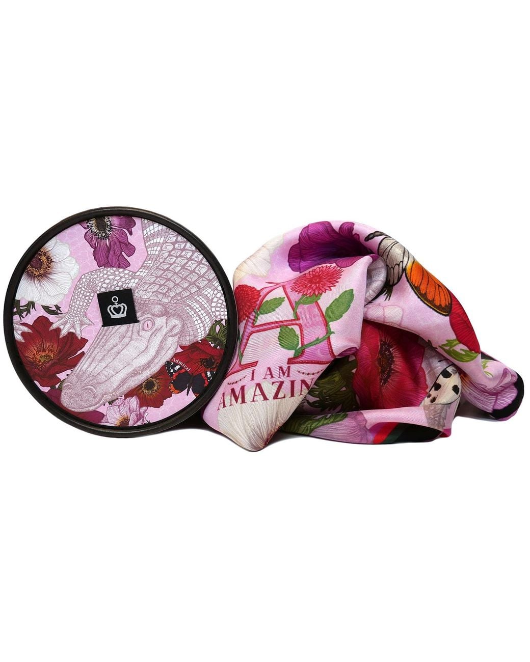 Kueen Pink Silk Scarf
