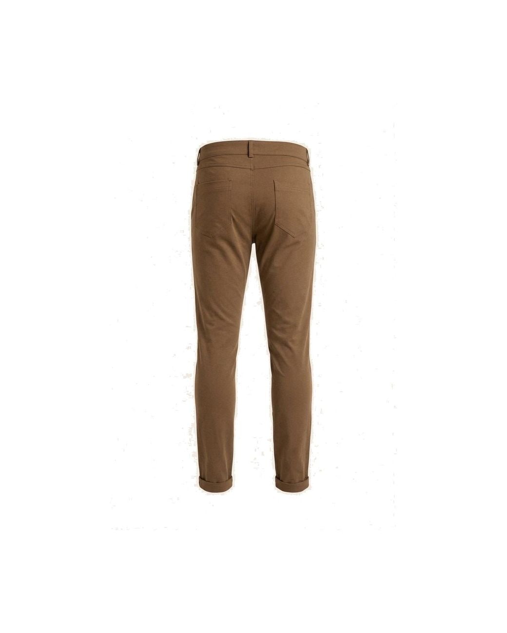 Ron Tomson Brown Neutrals Tapered Casual Wear Pants for men