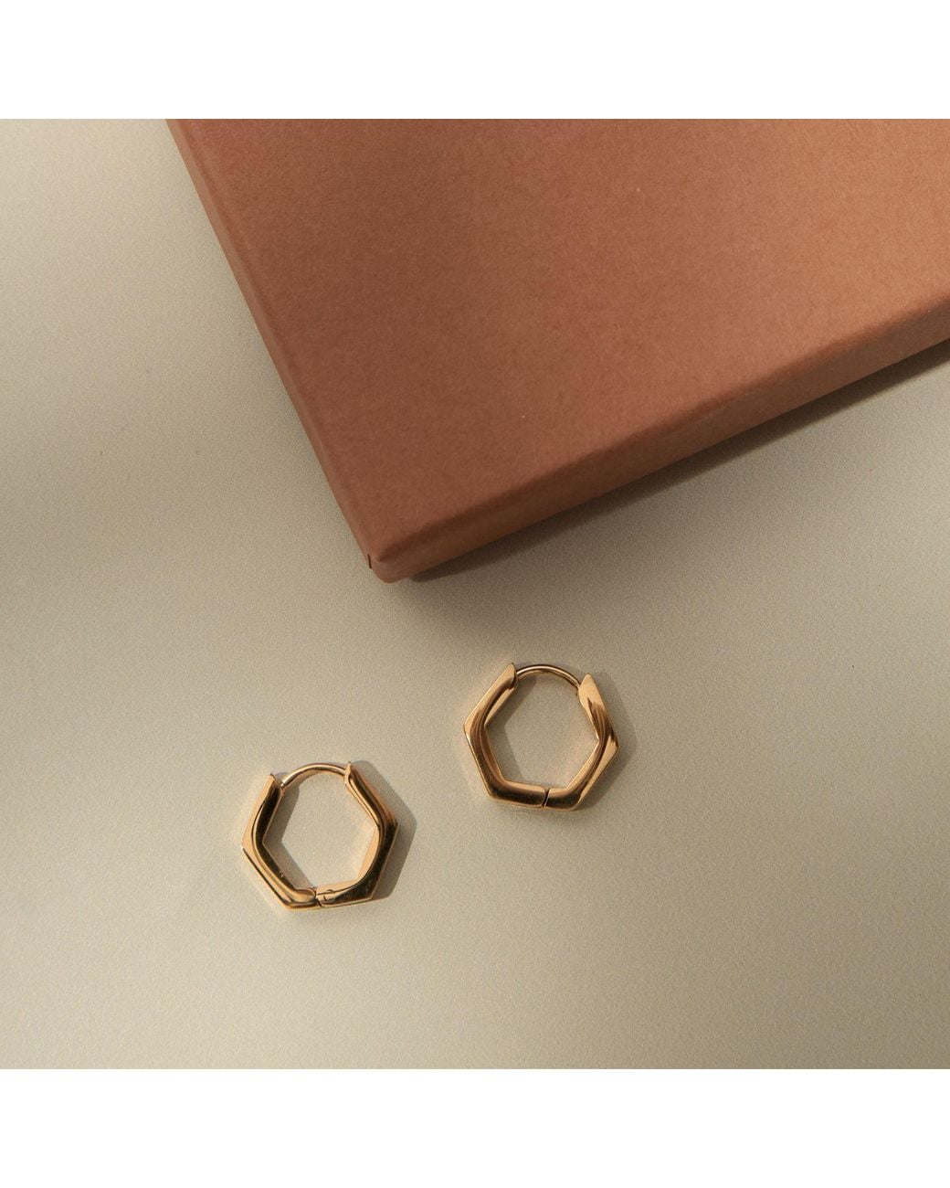 A Weathered Penny Metallic Beau Huggie Hoops