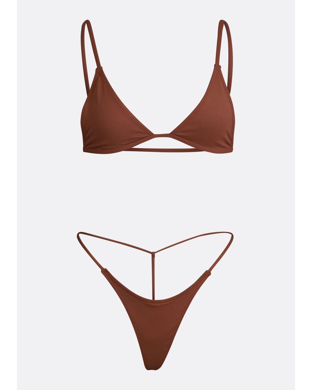 Minimale Animale White G Money Thong Bikini Bottom