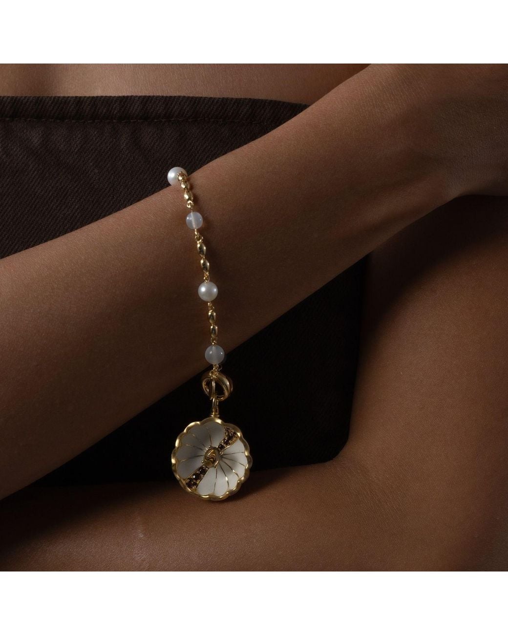 Onia Metallic Oval Zest Bracelet