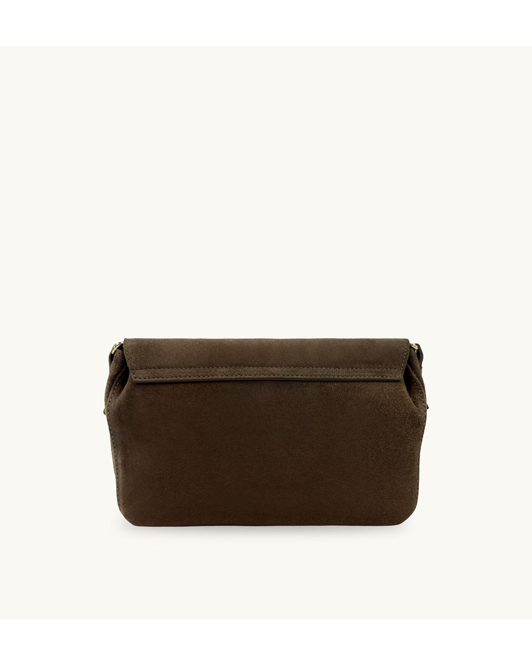 Apatchy London Brown The Maisie Midi Chocolate Suede Bag