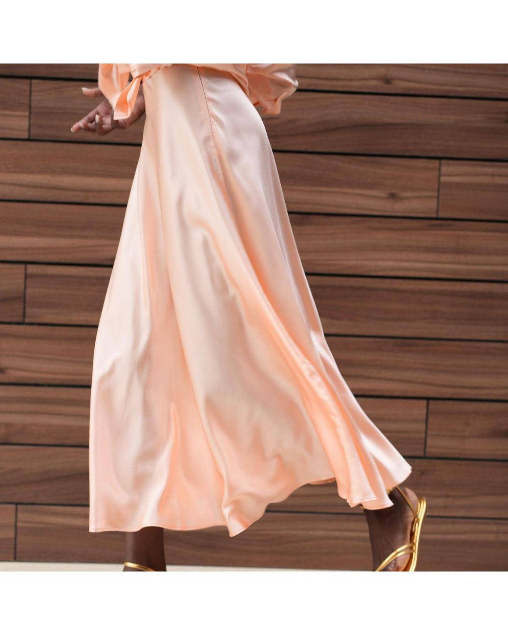 Bel Cashmere Pink Victoria Silk Skirt