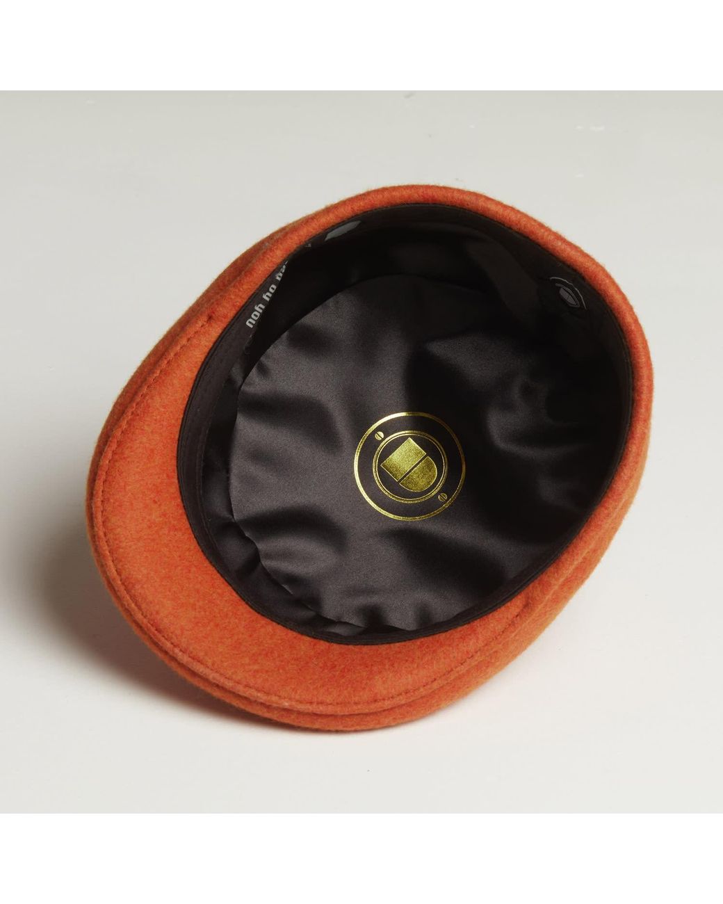 Dasmarca Hats Brown Tate Lava Blocked Melange Felt Cap for men