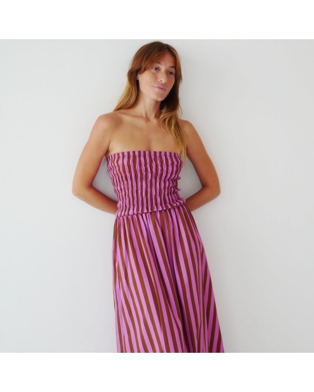 Mind Traveler Red Emily And Striped Dress