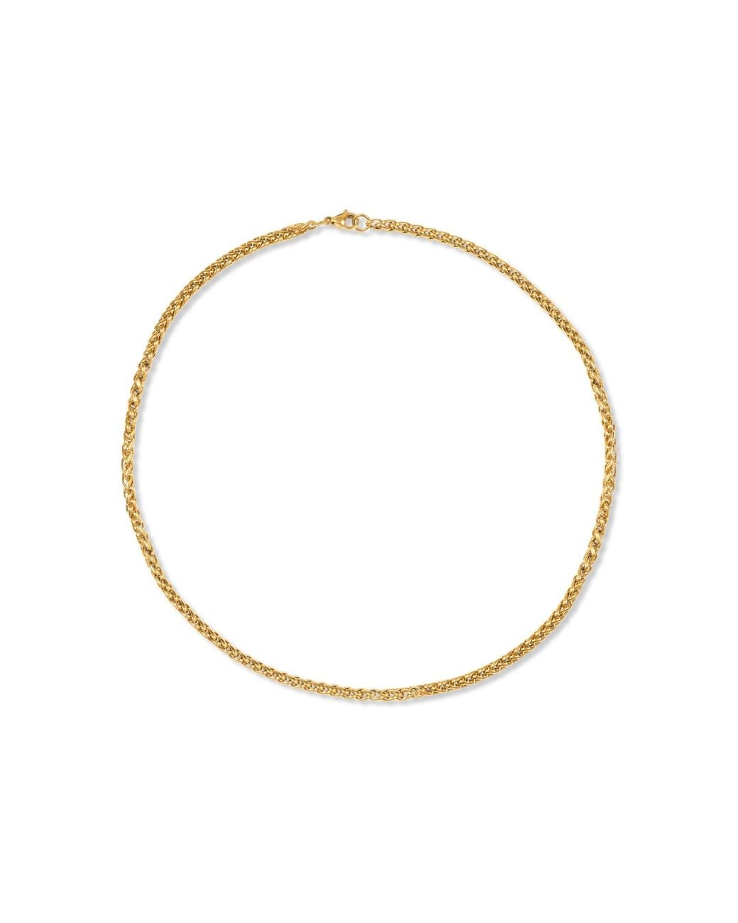 A Weathered Penny Metallic Weave Necklace