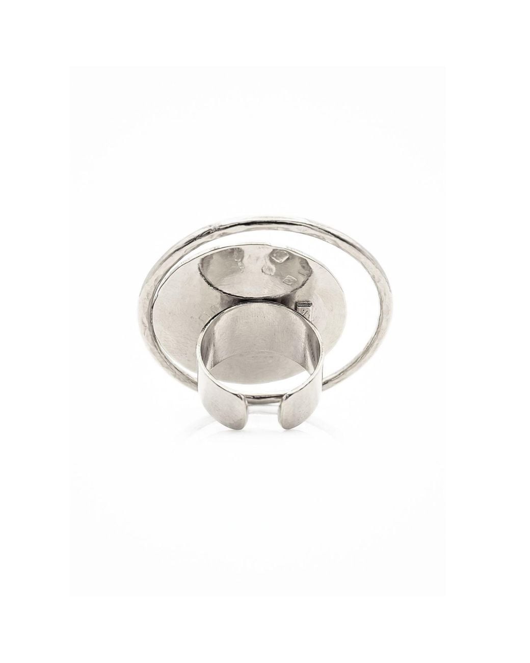 Jaredjamin Metallic Large Peacock Eye Ring