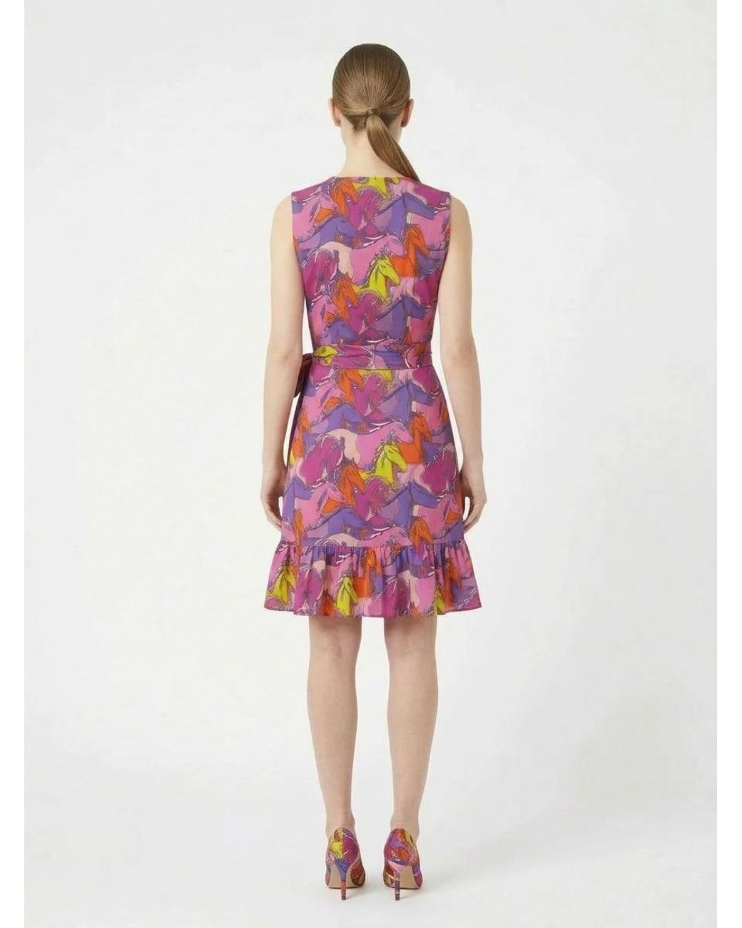 Any Old Iron Purple Runaway Wrap Dress