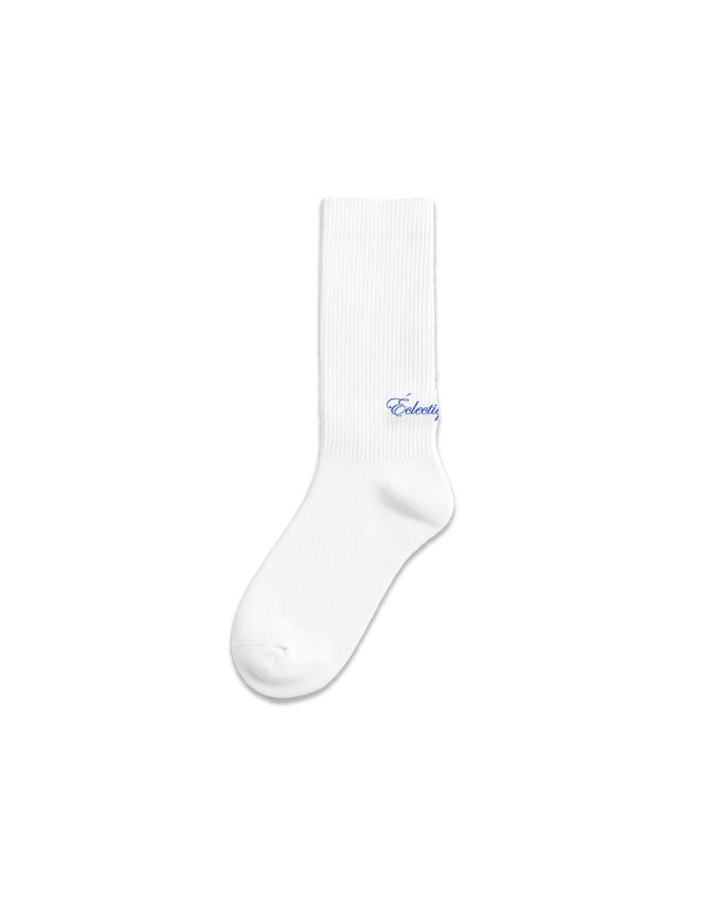 Éclectique White Logo Socks With Script Logo for men