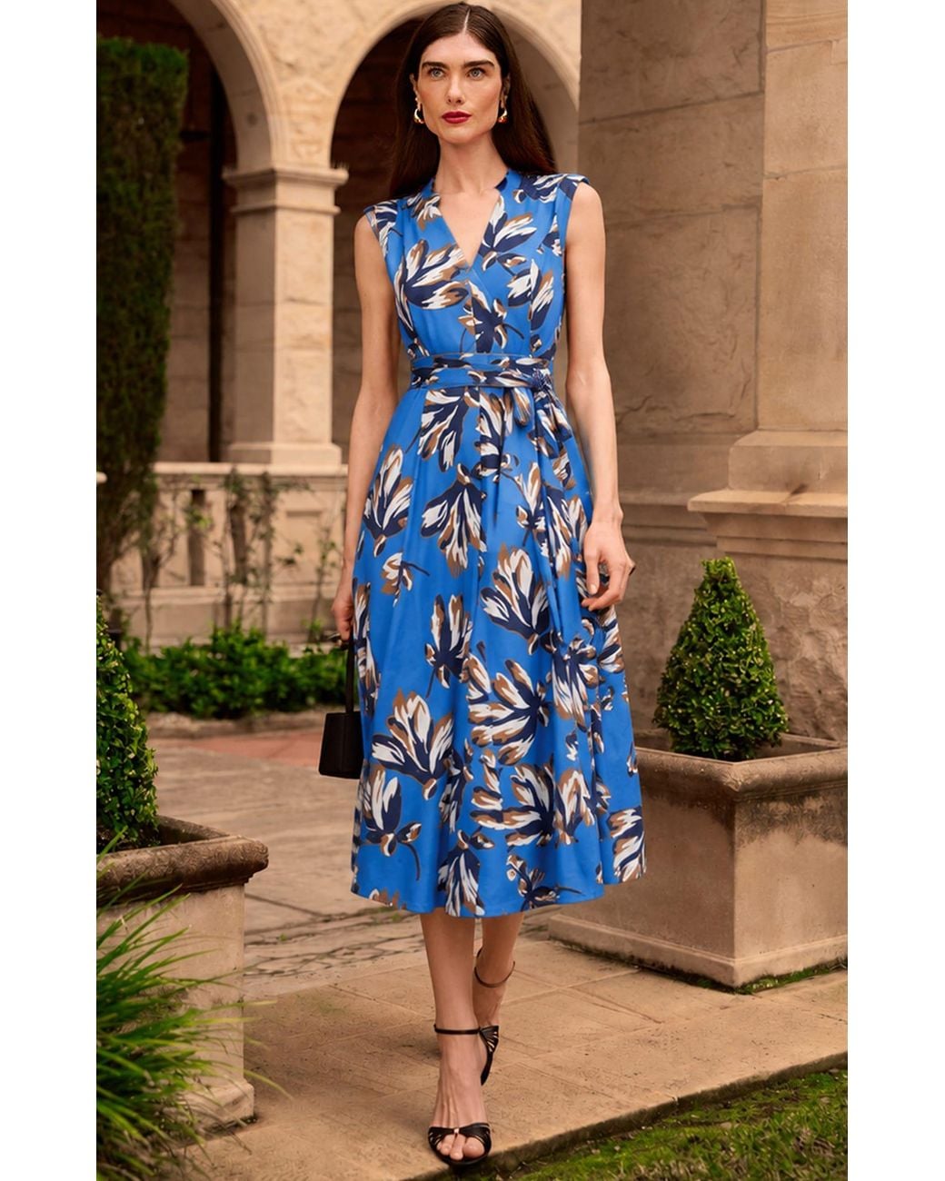 SACHA DRAKE Blue Beauford Dress