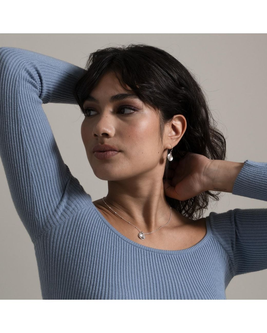 Dower & Hall Metallic Large Disc Nomad Earrings