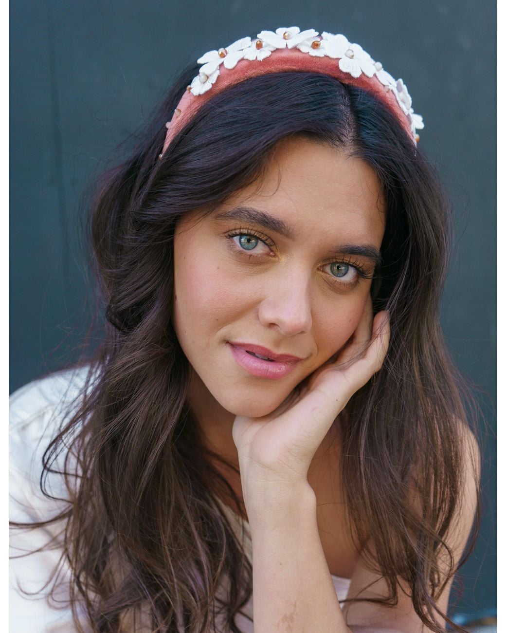 ADIBA Pink Magnolia Handmade Headband