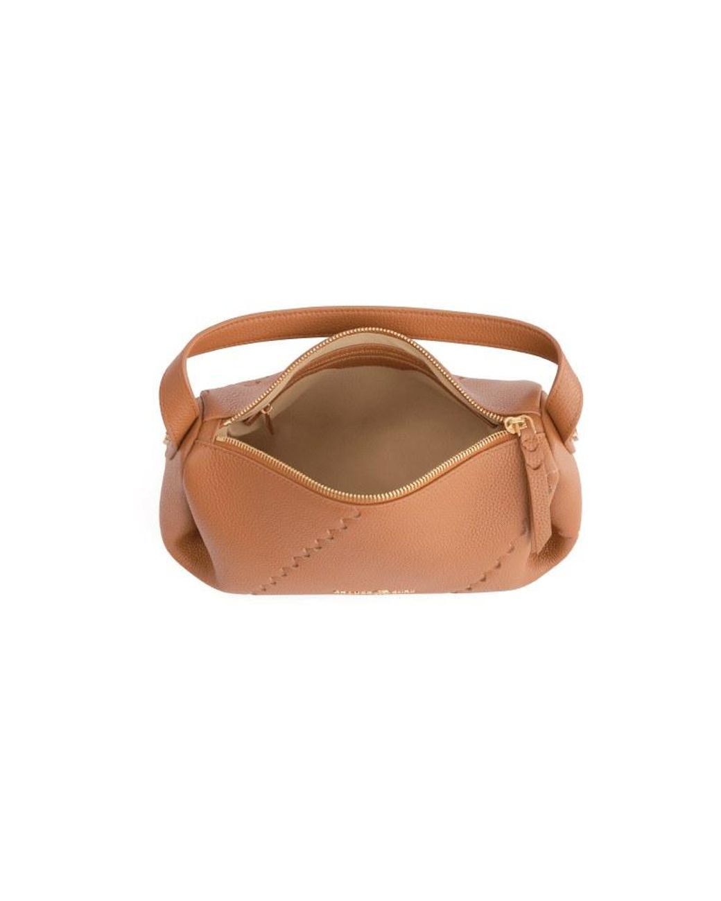 Orange Cube Brown Mosaic Baguette Bag
