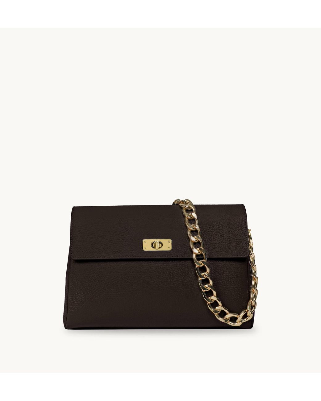 Apatchy London Black The Abi Chocolate Leather Bag