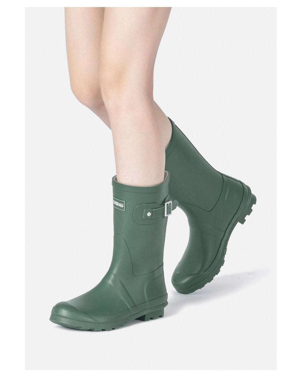 EverAu Australia Green Penguin Mid-Calf Gumboots