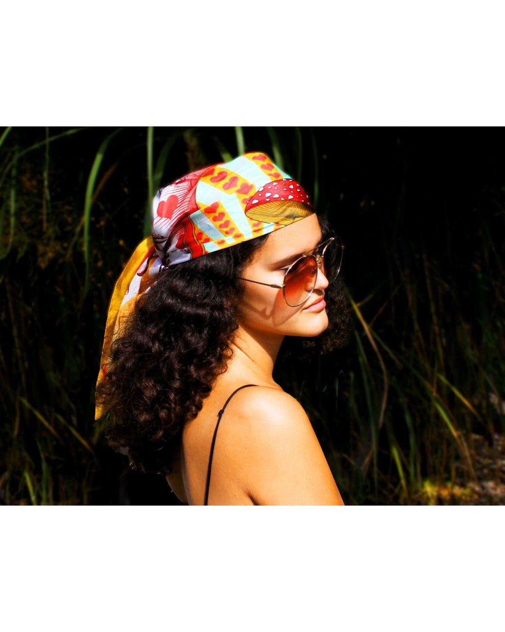 Henelle Multicolor Venice Beach Silk Scarf