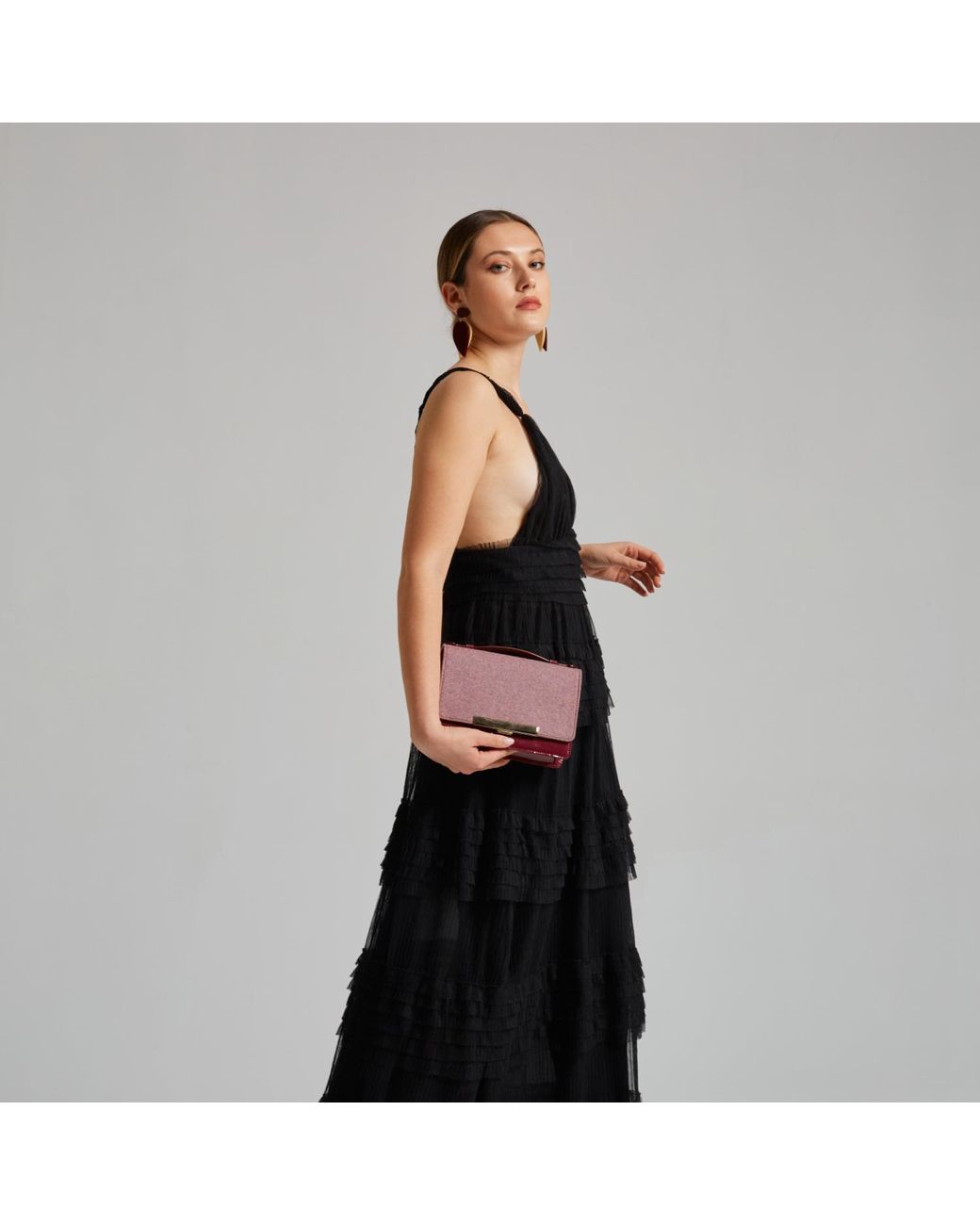 Danni Ro Purple Dr. Clutch- Compact Purse