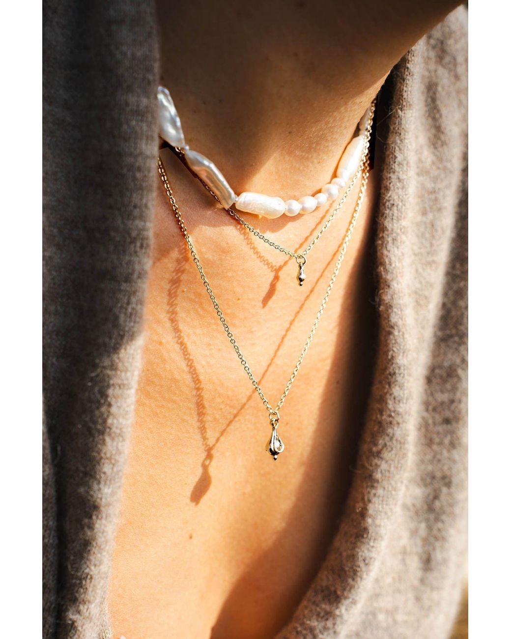 Astor & Orion Metallic Hecate's Drop Necklace Sterling