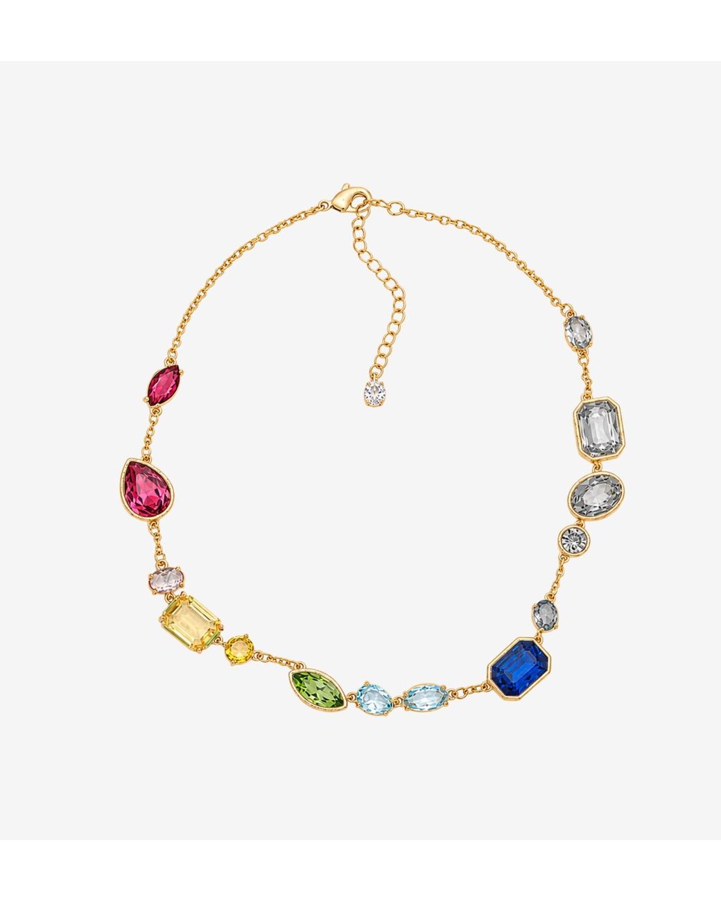 Uchi and Soto Metallic Hanabi Mixed Stone Necklace