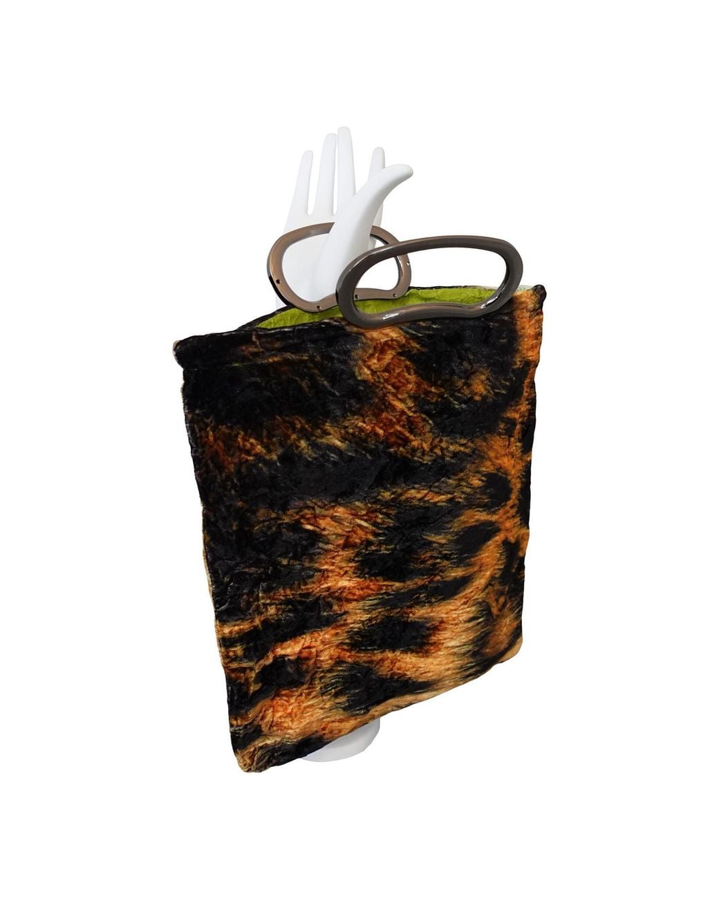 Romer Millinery Black Morphy Moldable Clutch Bag