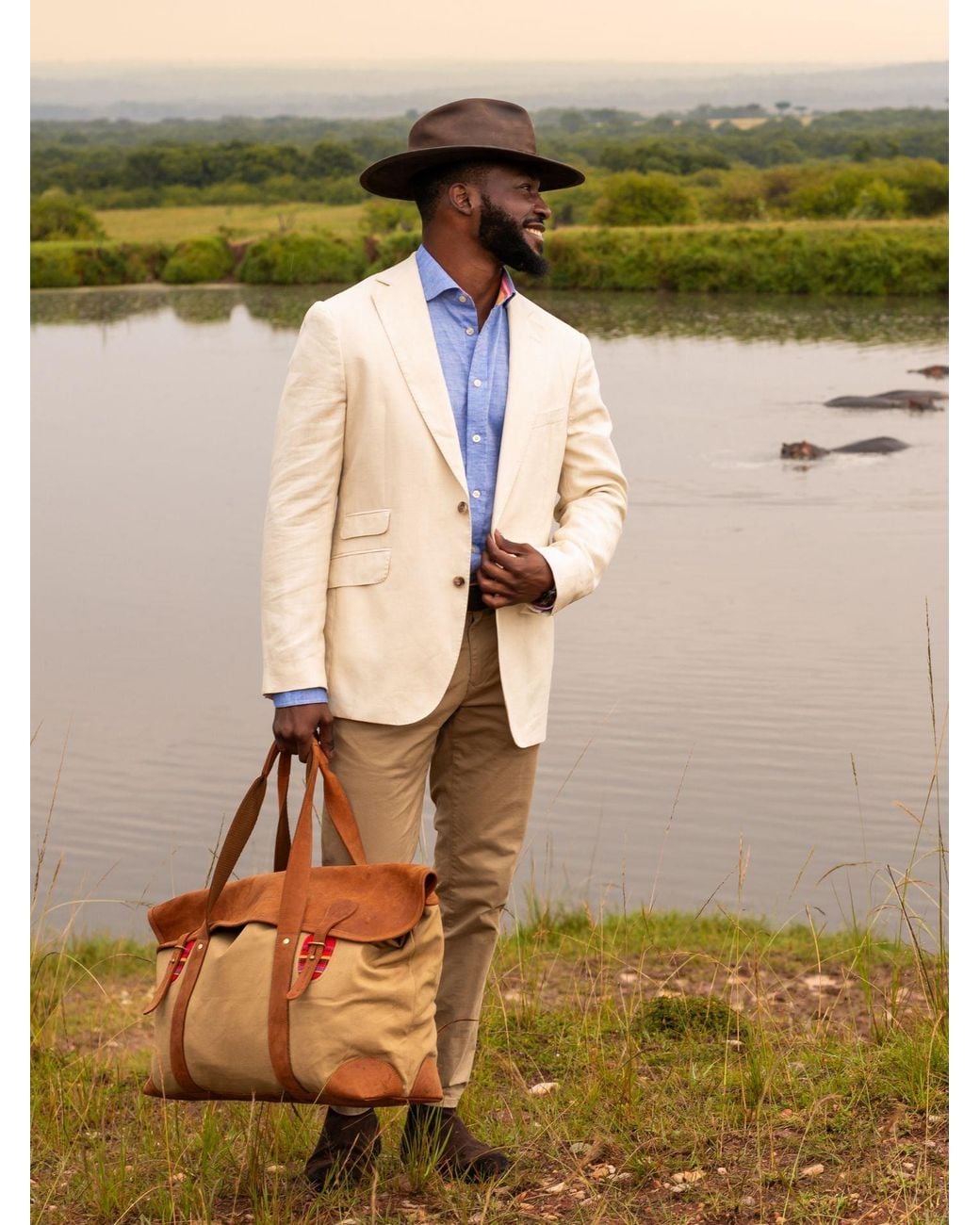 Koy Clothing Natural Neutrals Rift Valley Cream Linen Blazer for men