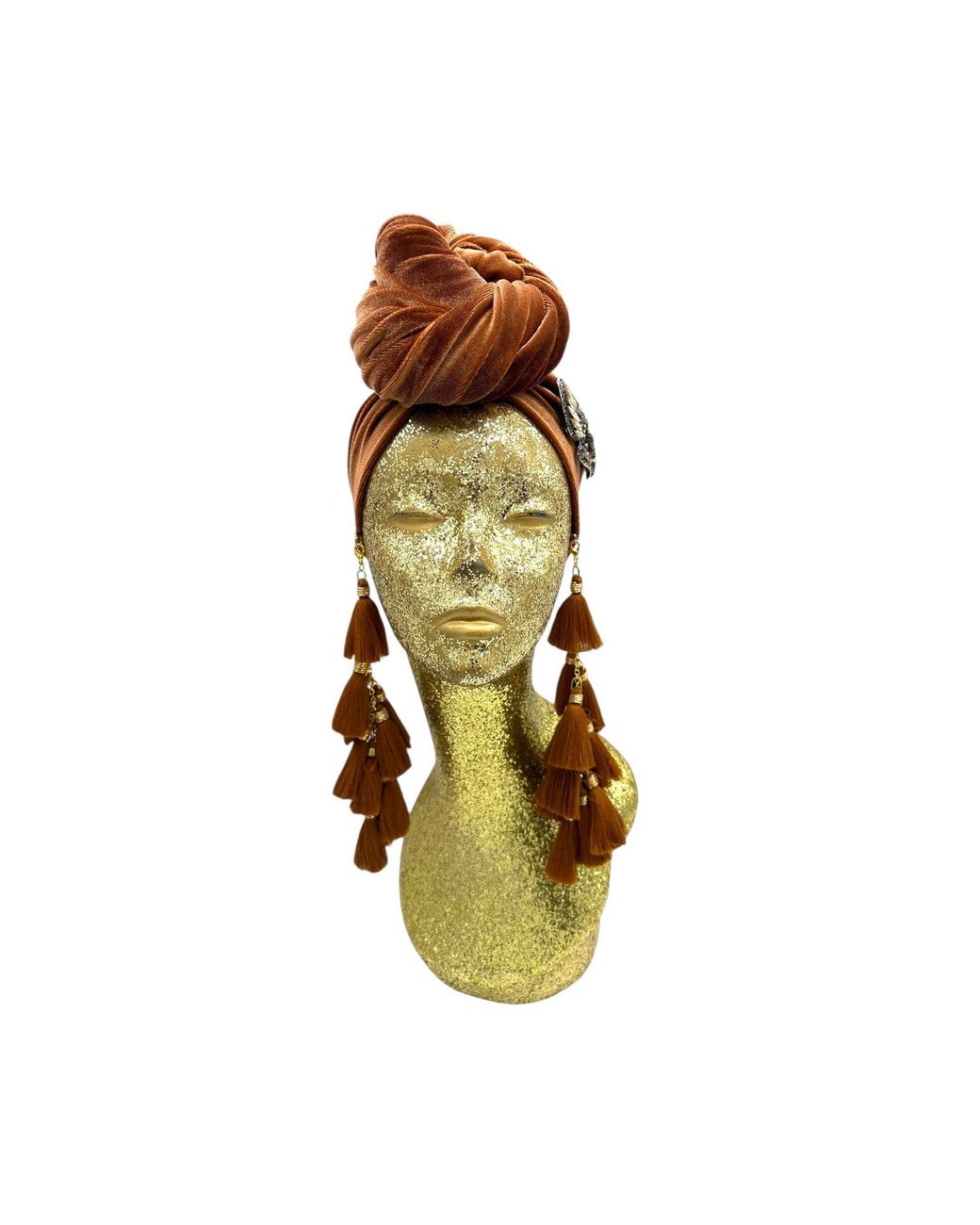 Julia Clancey Brown Butterfly Cocoa Chacha Turban