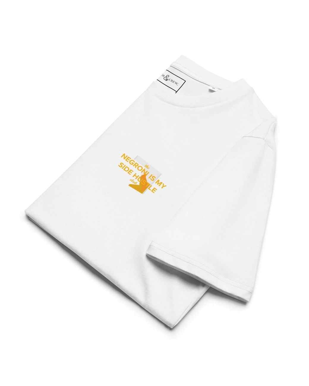 Anchor and Crew White Negroni Is My Side Hustle Club Organic Cotton T-Shirt