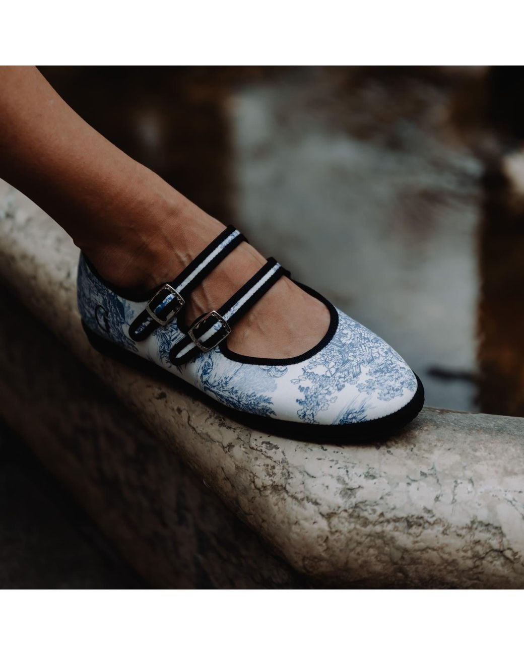Gondolina Shoes Blue Neutrals Biennale Mary Jane