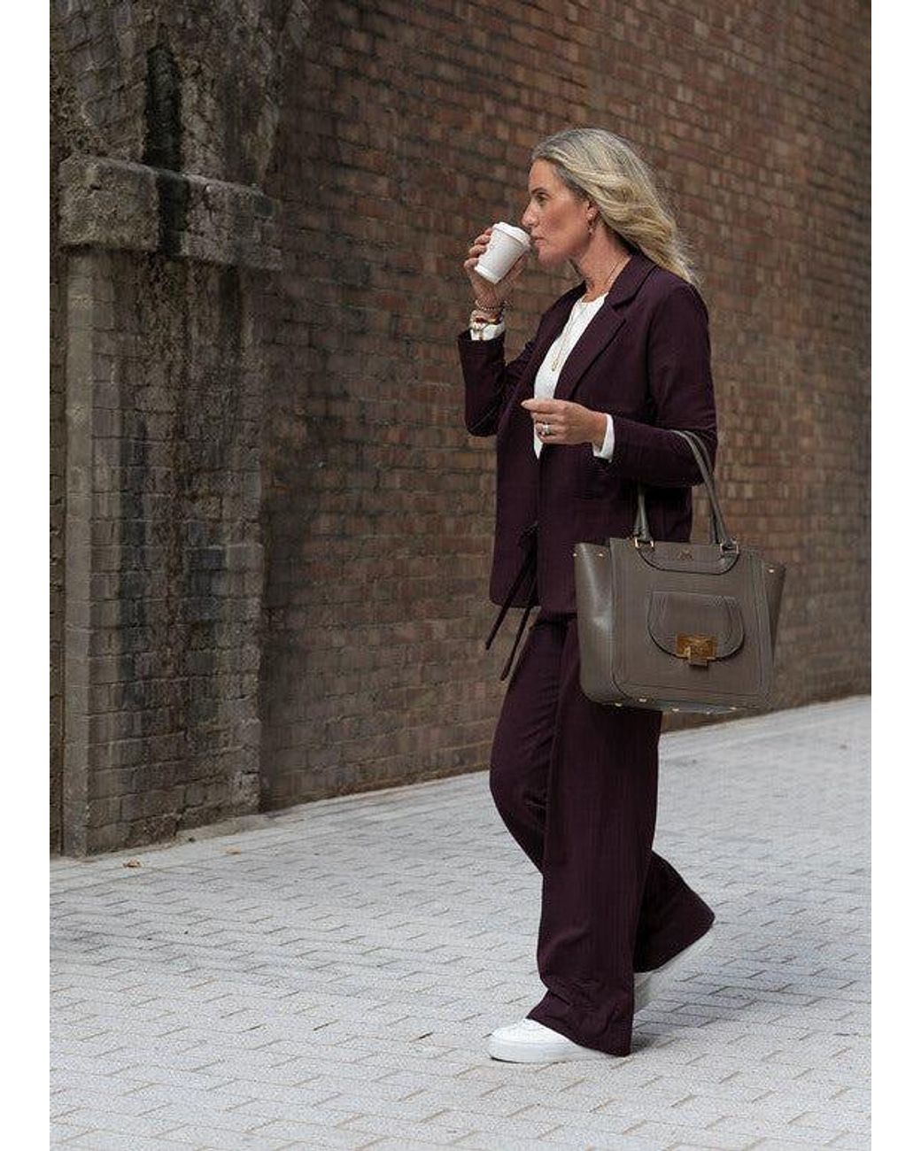 Weartwo London Purple Circe Soft Blazer, Burgundy