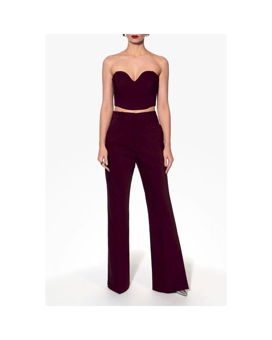 AGGI by HALEWSKI Red Lara Burgundy Wine Corset