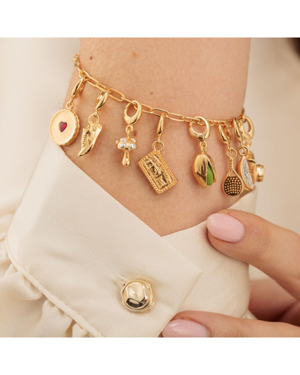 Lily Charmed Metallic Pistachio Charm