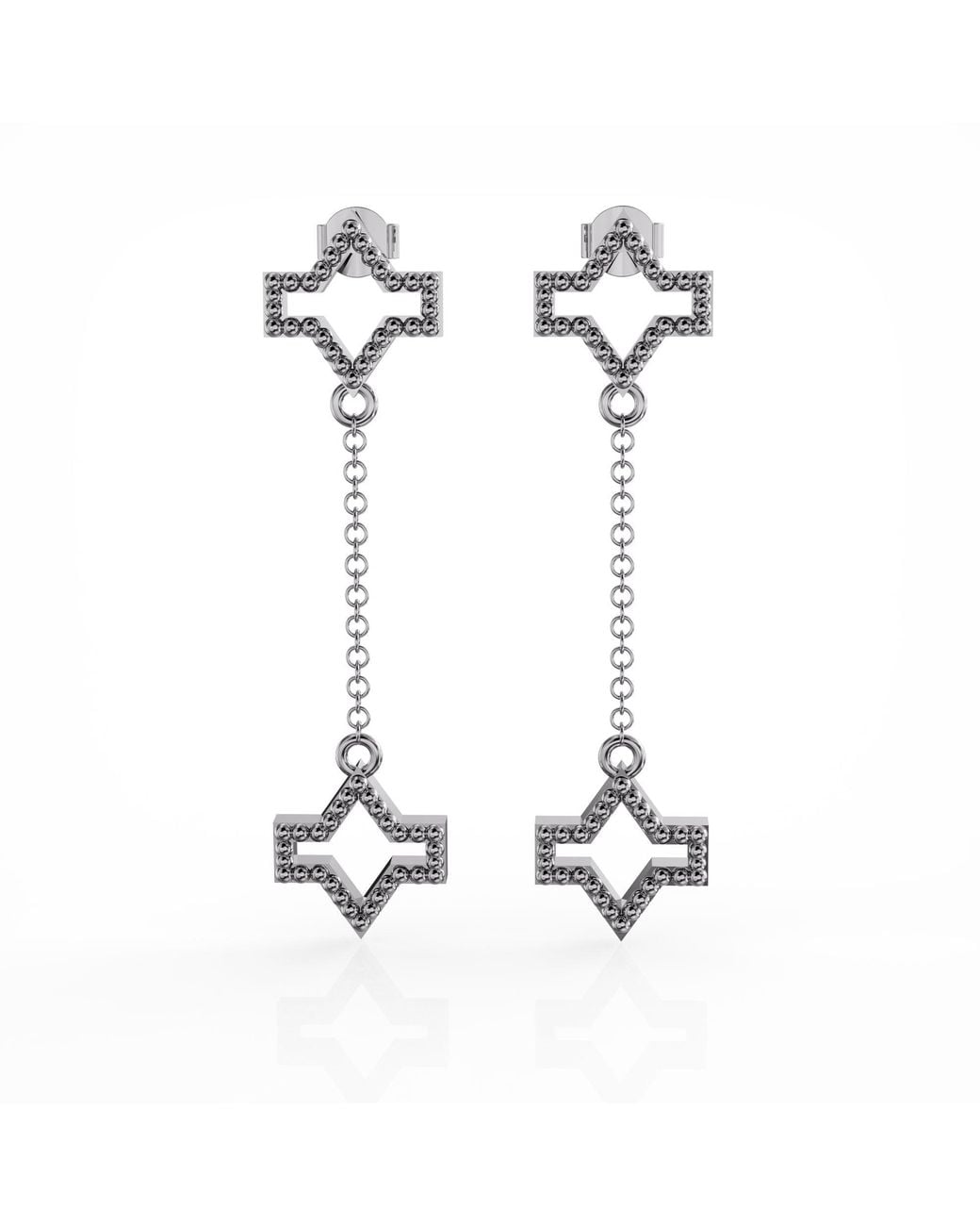 Linda Fiore White Starlite Earrings