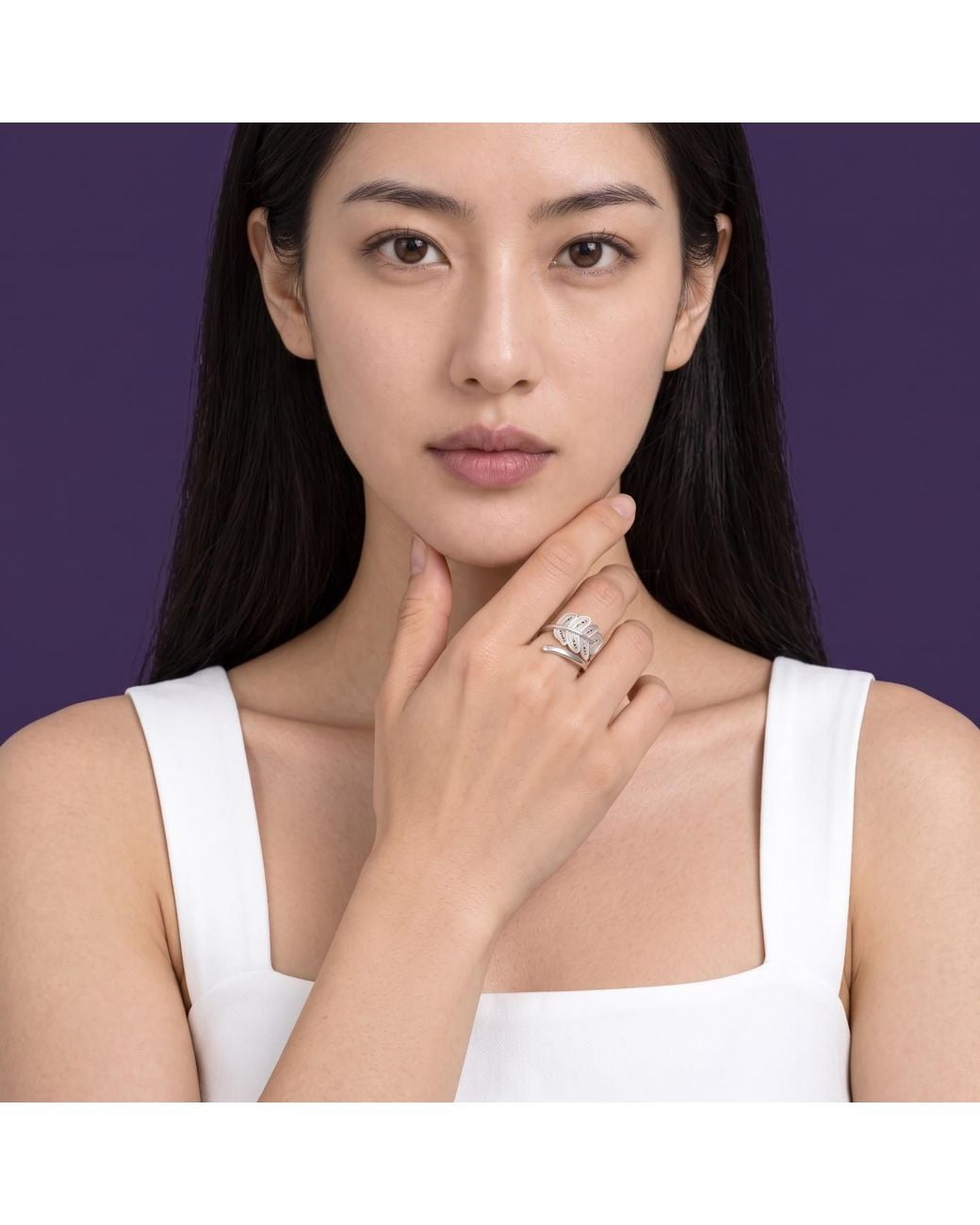 Yieon White New Life Fine Filigree Ring