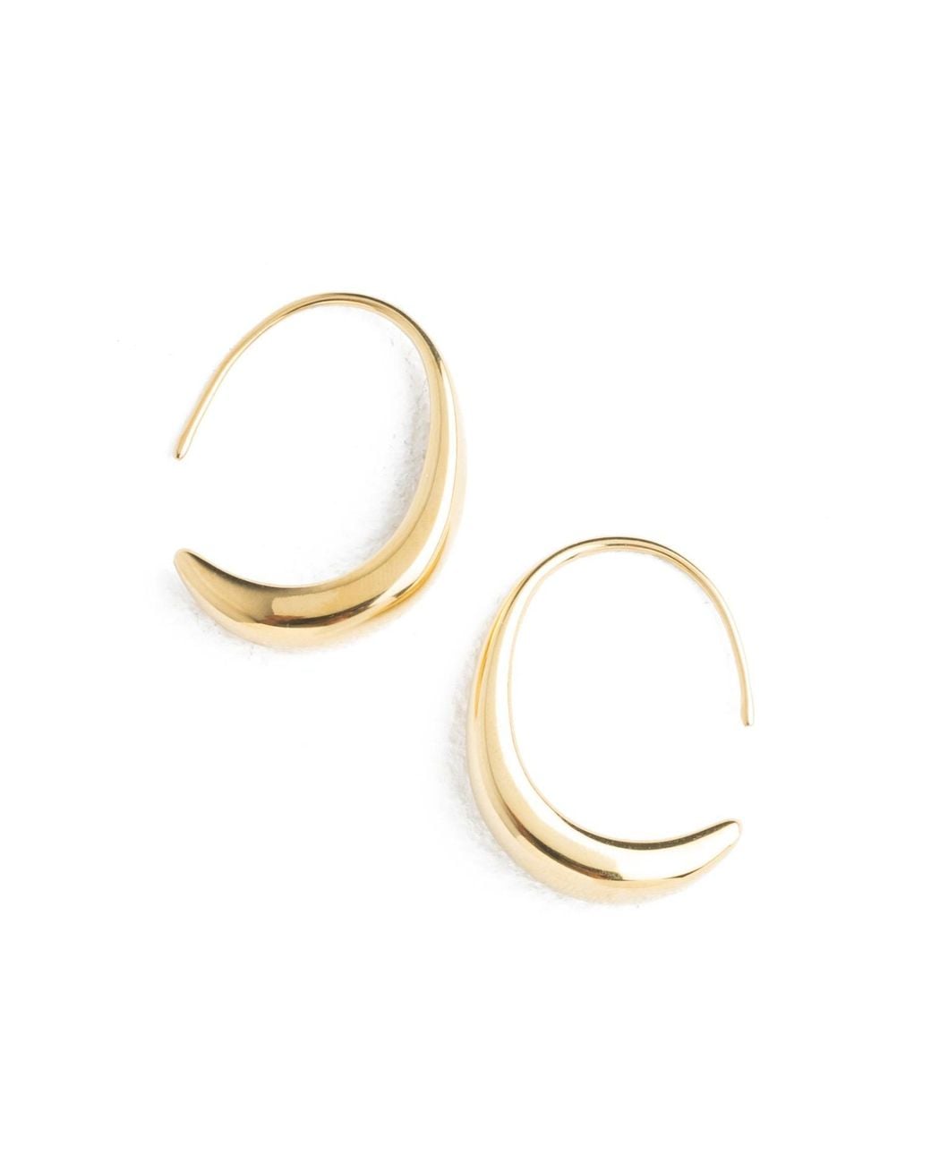 Starfish Project Metallic Crescent Moon Thread Drop Earrings