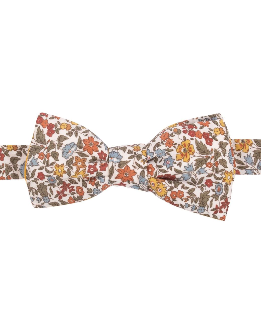 LE COLONEL Pink Safran Liberty Ava Bow Tie for men